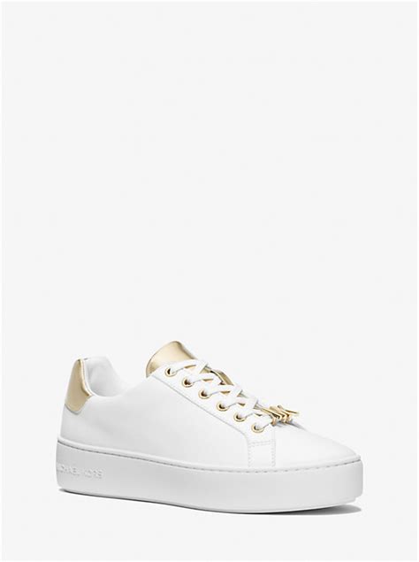 michael kors poppy leather|Michael Kors sneaker.